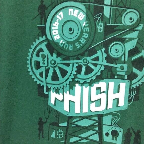 Phish, Concert Cropped Tee, Bella+Canvas, Medium, Green, Very Soft - Picture 1 of 8